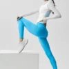 Leggings Superset High-Waist 7/8 Alo Softsculpt - Blu azzurro