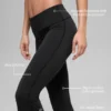Leggings svasati con orlo ribattuto Alo Softsculpt - Nero