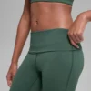 Leggings svasati con orlo ripiegabile Alo Softsculpt - Verde trifoglio