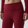 Leggings svasati con risvolto 7/8 Alo Softsculpt - Rosso Summer Romance