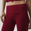 Leggings svasati con risvolto Alo Softsculpt - Rosso Summer Romance