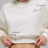 Maglia a girocollo Accolade corta - Avorio