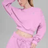 Maglia a girocollo Accolade corta - Rosa Candy Heart