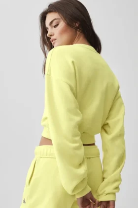 Maglia a girocollo corta Accolade – Giallo sole