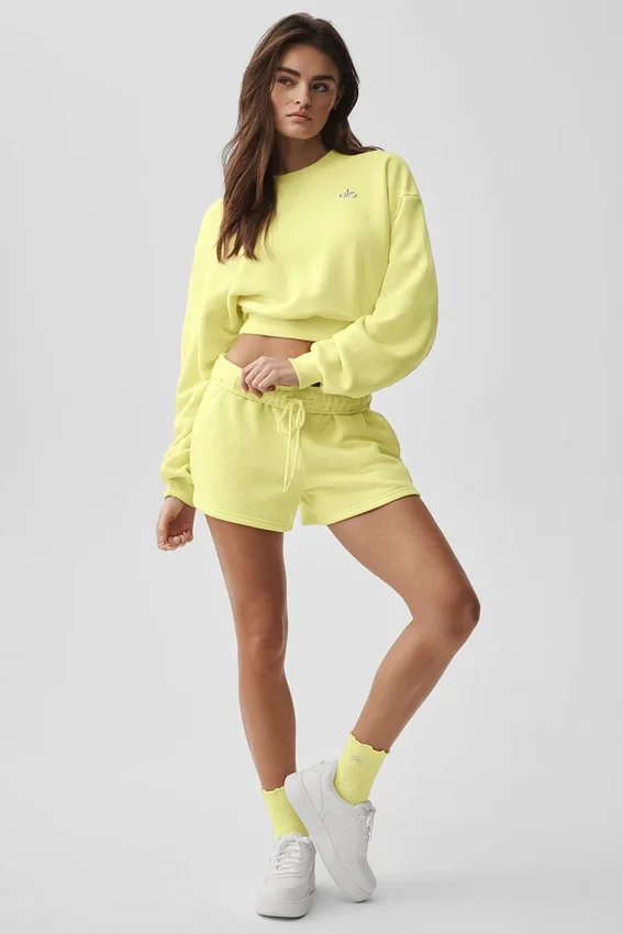 Maglia a girocollo corta Accolade - Giallo sole