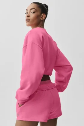Maglia a girocollo corta Accolade – Rosa Paradiso