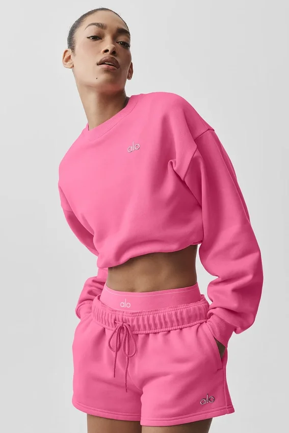 Maglia a girocollo corta Accolade - Rosa Paradiso