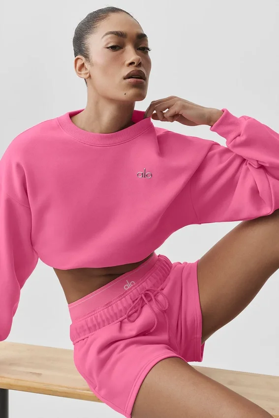 Maglia a girocollo corta Accolade - Rosa Paradiso