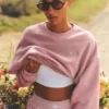 Maglia a girocollo corta Accolade - Rosa vintage