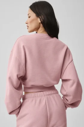 Maglia a girocollo corta Accolade – Rosa vintage