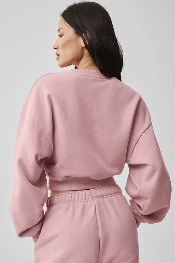 Maglia a girocollo corta Accolade - Rosa vintage