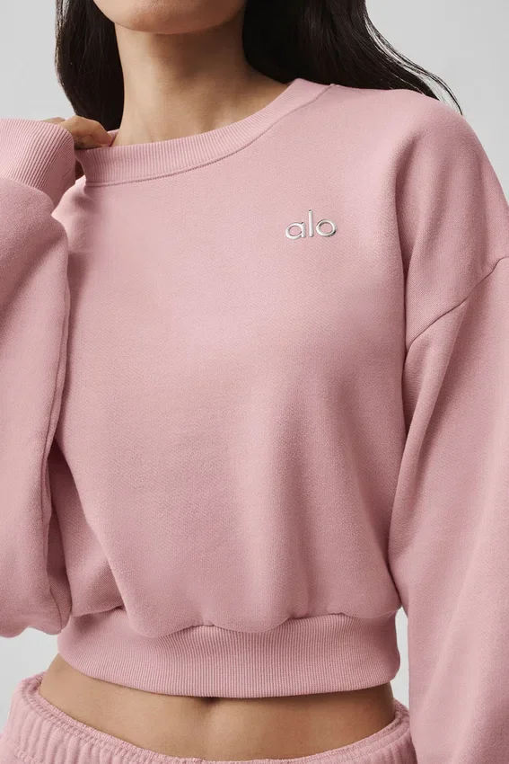 Maglia a girocollo corta Accolade - Rosa vintage