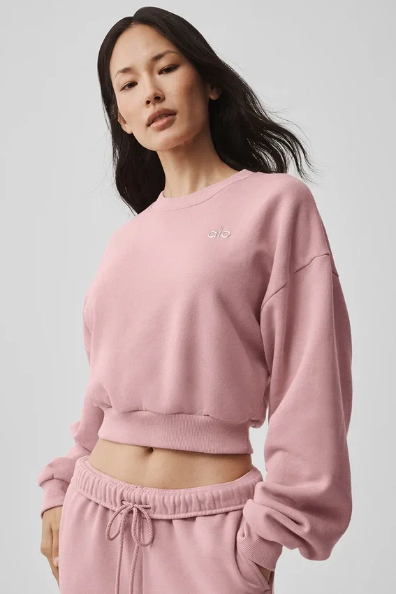 Maglia a girocollo corta Accolade - Rosa vintage