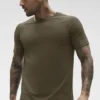 Maglia a maniche corte con collo rotondo Alo Vapor - Olive Tree
