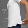 Maglia a maniche corte con collo rotondo Idol - Bianco
