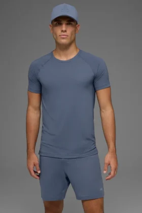 Maglia a maniche corte con collo rotondo Idol – Bluestone