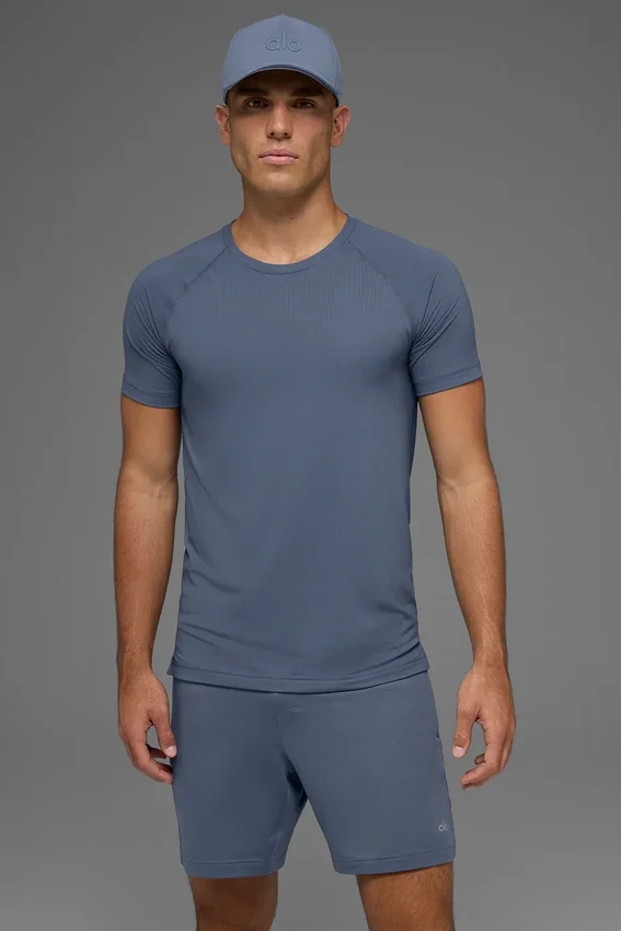 Maglia a maniche corte con collo rotondo Idol - Bluestone