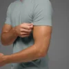 Maglia a maniche corte con collo rotondo Idol - Grigio lunare