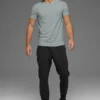 Maglia a maniche corte con collo rotondo Idol - Grigio lunare