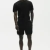 Maglia a maniche corte in cotone e cashmere Ever Soft - Nero