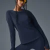 Maglia a maniche lunghe Airbrush Winter Warm Nocturne - Blu navy