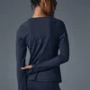 Maglia a maniche lunghe Airbrush Winter Warm Nocturne - Blu navy