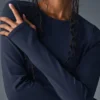 Maglia a maniche lunghe Airbrush Winter Warm Nocturne - Blu navy