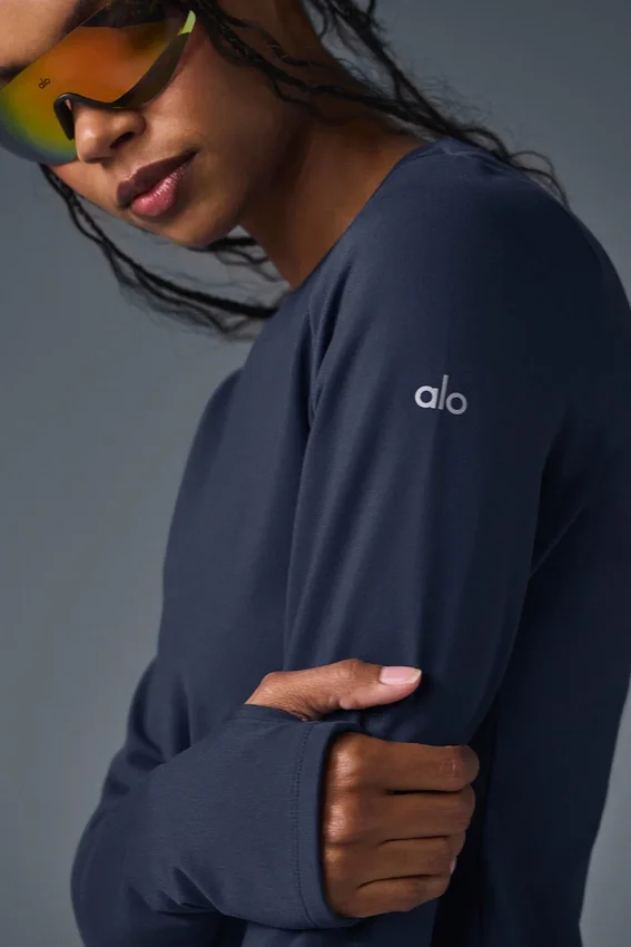 Maglia a maniche lunghe Airbrush Winter Warm Nocturne - Blu navy