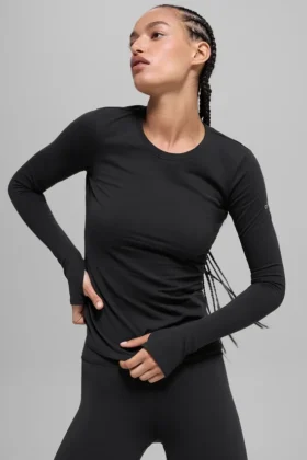 Maglia a maniche lunghe Airbrush Winter Warm Nocturne - Nero