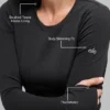 Maglia a maniche lunghe Airbrush Winter Warm Nocturne - Nero