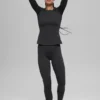 Maglia a maniche lunghe Airbrush Winter Warm Nocturne - Nero