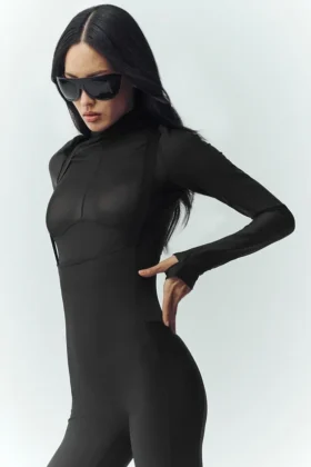 Maglia a maniche lunghe Airlift Winter Warm Mesh Ski Time - Nero