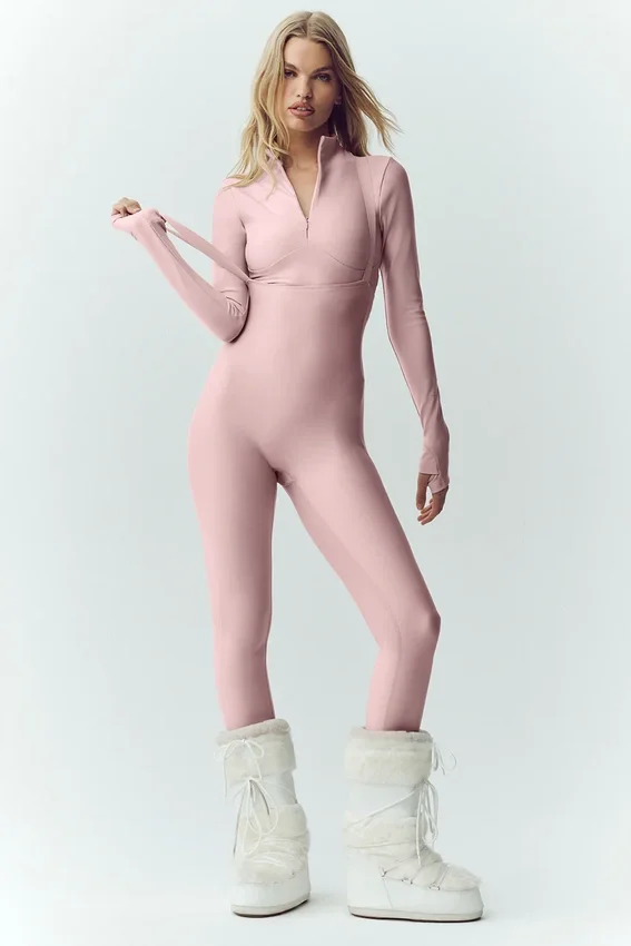 Maglia a maniche lunghe Airlift Winter Warm Ski Time - Rosa Champagne