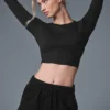 Maglia a maniche lunghe Alosoft Finesse - Nero