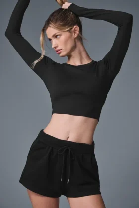 Maglia a maniche lunghe Alosoft Finesse - Nero