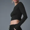 Maglia a maniche lunghe Alosoft Finesse - Nero