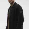 Maglia a maniche lunghe con bottoni in maglia Shift - Nero