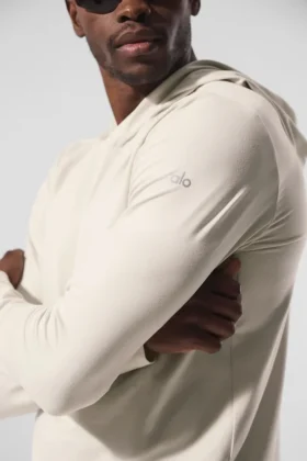 Maglia a maniche lunghe con cappuccio Conquer Reform – Bone