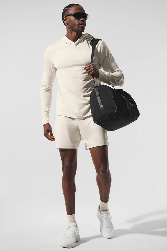 Maglia a maniche lunghe con cappuccio Conquer Reform - Bone