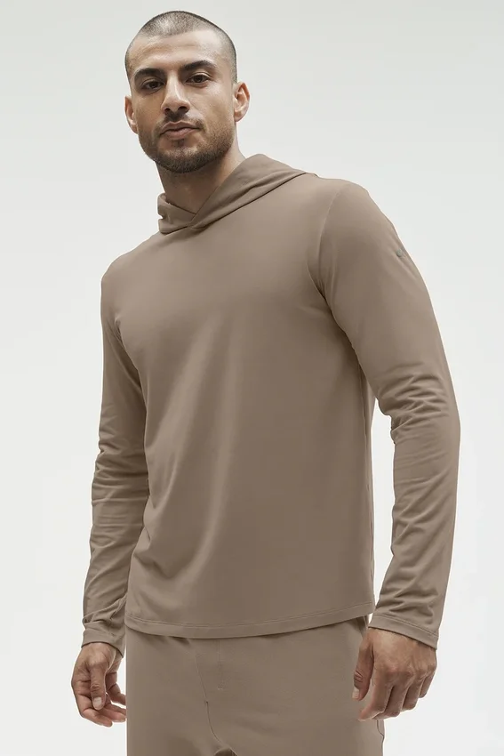 Maglia a maniche lunghe con cappuccio Conquer Reform - Gravel