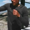 Maglia a maniche lunghe con collo rotondo Alo Vapor - Anthracite