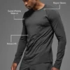 Maglia a maniche lunghe con collo rotondo Alo Vapor - Anthracite