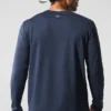 Maglia a maniche lunghe con collo rotondo Conquer Reform - Blu navy