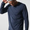 Maglia a maniche lunghe con collo rotondo Conquer Reform - Blu navy