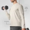 Maglia a maniche lunghe con collo rotondo Conquer Reform - Colore osso