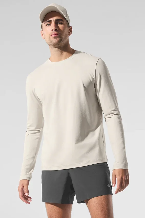 Maglia a maniche lunghe con collo rotondo Conquer Reform - Colore osso