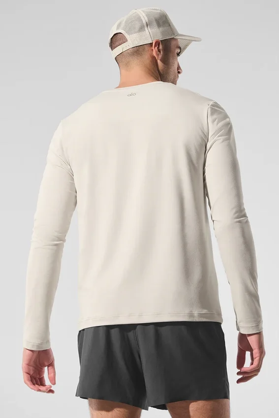 Maglia a maniche lunghe con collo rotondo Conquer Reform - Colore osso