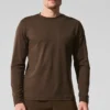 Maglia a maniche lunghe con collo rotondo Conquer Reform - Espresso