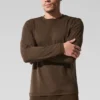 Maglia a maniche lunghe con collo rotondo Conquer Reform - Espresso
