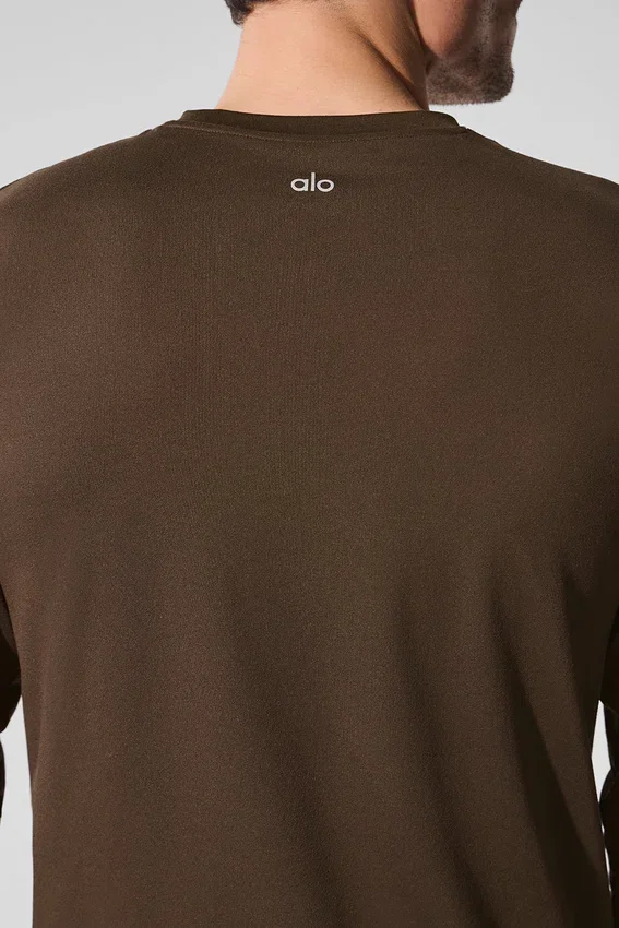 Maglia a maniche lunghe con collo rotondo Conquer Reform - Espresso